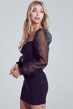 Load image into Gallery viewer, Show stopper long sleeve black dress