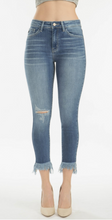 Load image into Gallery viewer, Olivia Medium Wash Fray Jeans