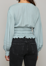 Load image into Gallery viewer, Sky Light Blue Blouse