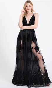 Moonlight Black Maxi Dress
