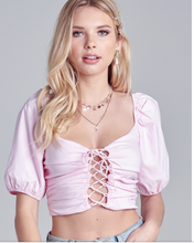 Load image into Gallery viewer, Tina Pink Crop Top