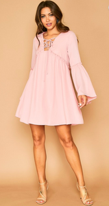 Spring Fling Pink Baby Doll Dress