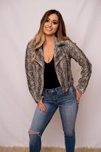 Load image into Gallery viewer, Caitlin Snakeskin Jacket