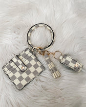 Load image into Gallery viewer, The Carrie white checkered wallet