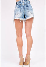Load image into Gallery viewer, Feeling Like a Rockstar high waisted Denim Shorts