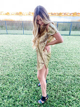 Load image into Gallery viewer, Pop of Perfect Gold Dress
