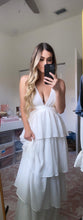 Load image into Gallery viewer, Jaw Dropper White Maxi Dress