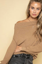 Load image into Gallery viewer, Beach Waves Off the Shoulder Sweater