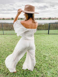 Jumping into fall two piece set
