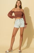 Load image into Gallery viewer, I Seriously Love You Off The Shoulder Crop Top