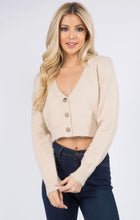 Load image into Gallery viewer, Ambrosia Beige Cropped Sweater