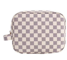 Load image into Gallery viewer, Adelyn checkered Makeup Bag