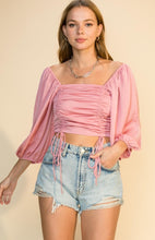 Load image into Gallery viewer, Fun &amp; Flirty Pink Crop Top